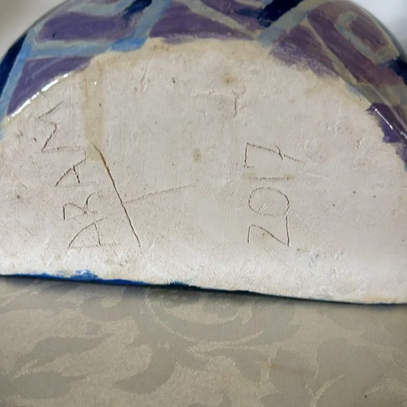 Handcrafted Multicolor Ceramic Vase local Artis in Texas 2017 Aram - Picture 6 of 6